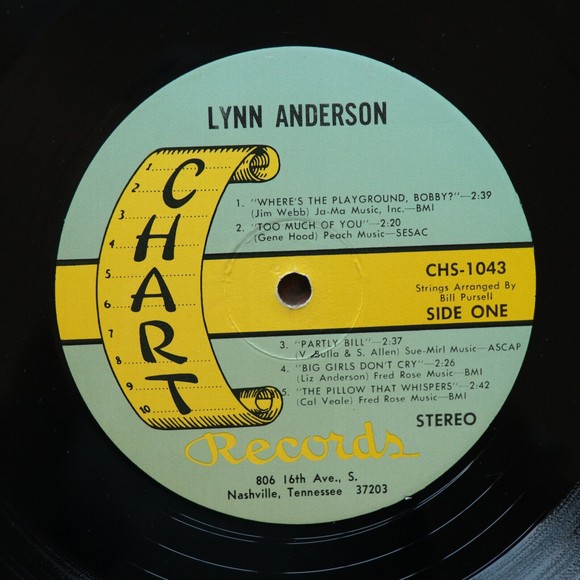 Lynn Anderson – Lynn Anderson With Strings - 1971 Country - 12" Vinyl LP CHS-104 - Picture 3 of 10